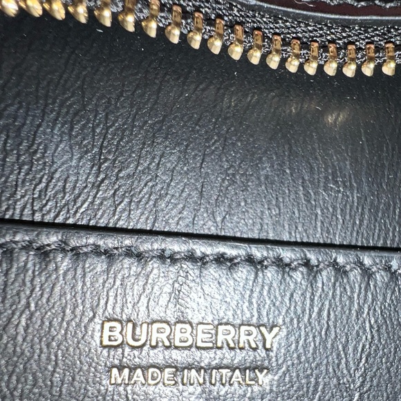 BURBERRY Smooth Calfskin TB Shoulder Bag Black - Picture 8 of 11